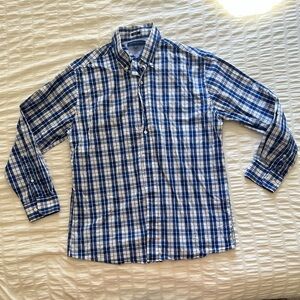 Tommy Hilfiger blue plaid button down